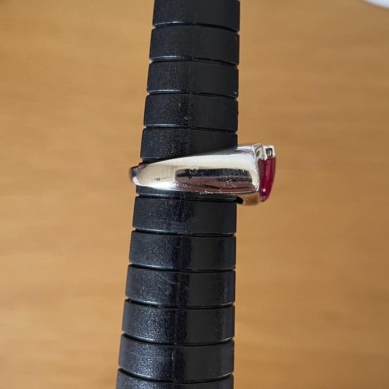 Women's Ring - Silver – Ruby ring sterling silver… - image 4