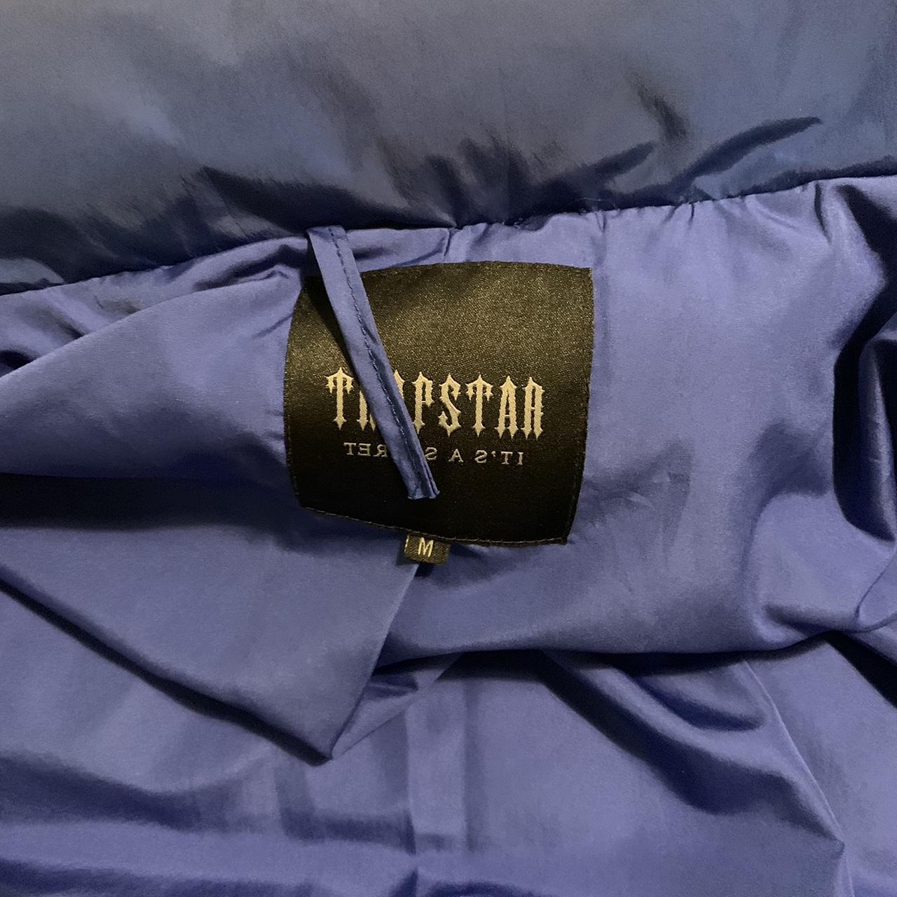 Blue Trapstar coat. Worn many times, wear and tear... - Depop