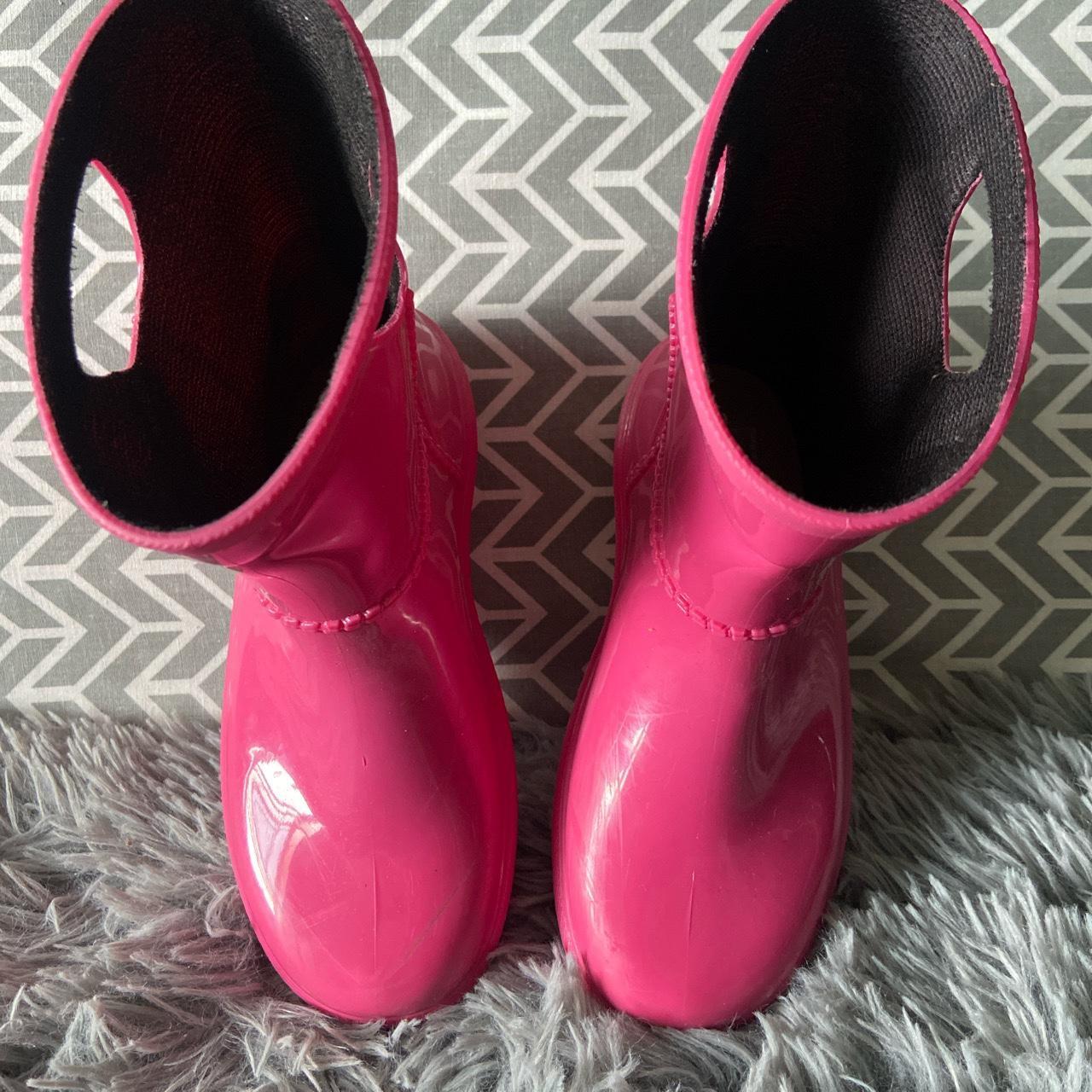 Flamingo pink Ugg boots. Children s size 12. Depop