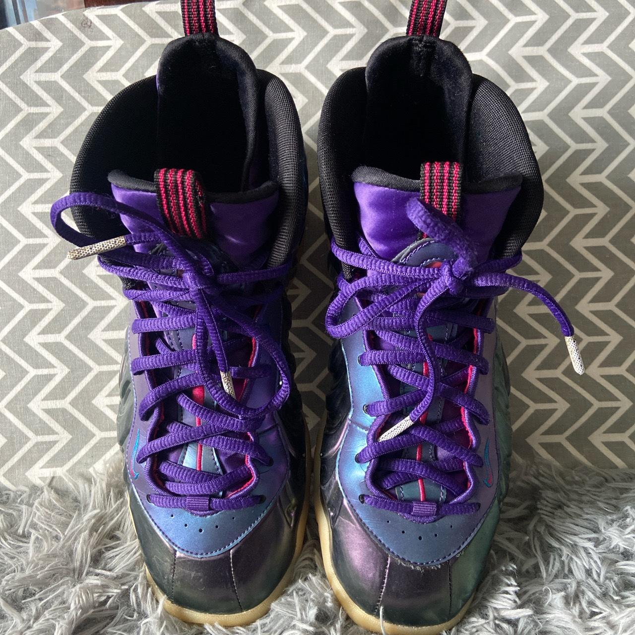 Nike air Foam deposit 1 Iridescent purple. Size 6.5Y Depop