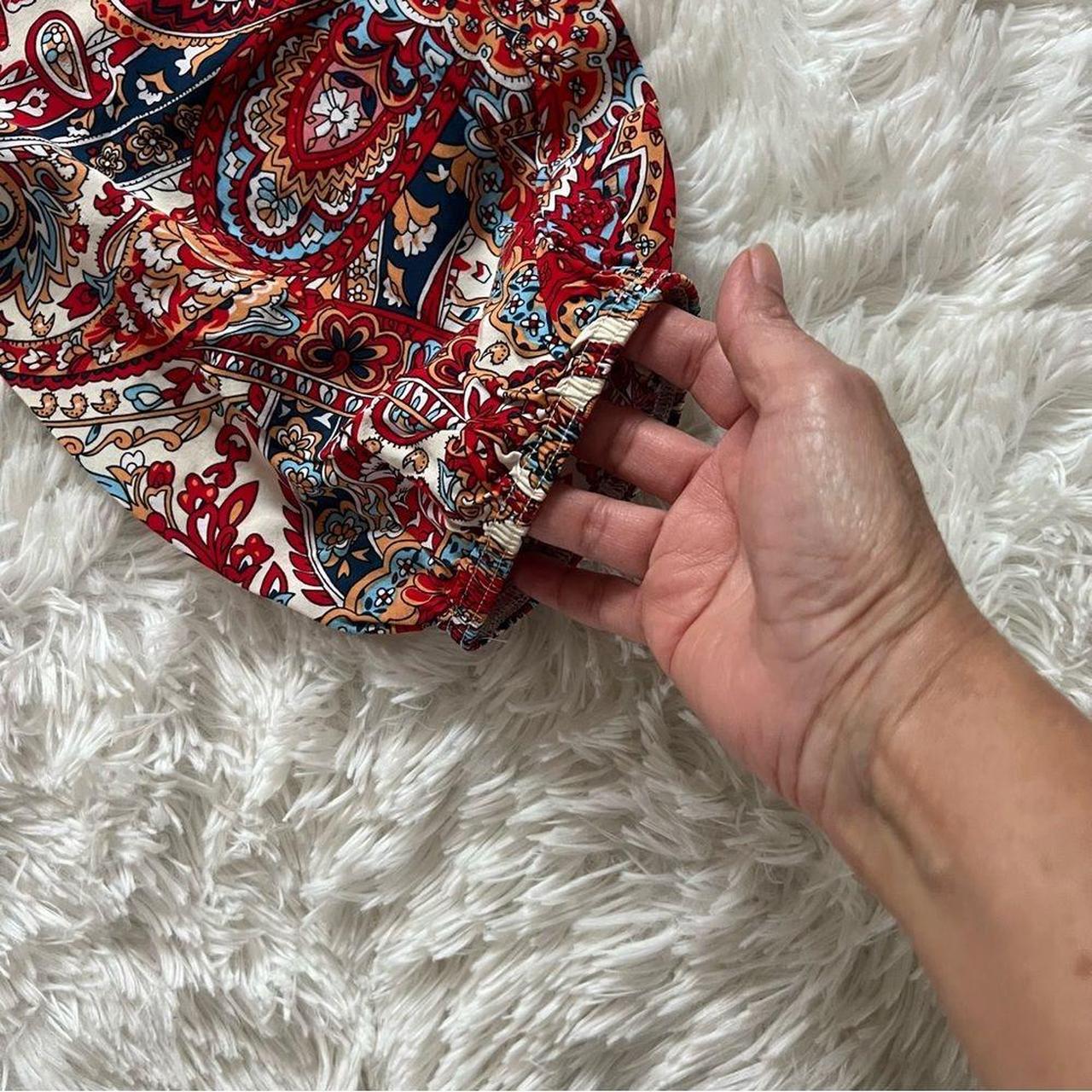 Source Unknown Women's High waisted Pants - Red/W… - image 5