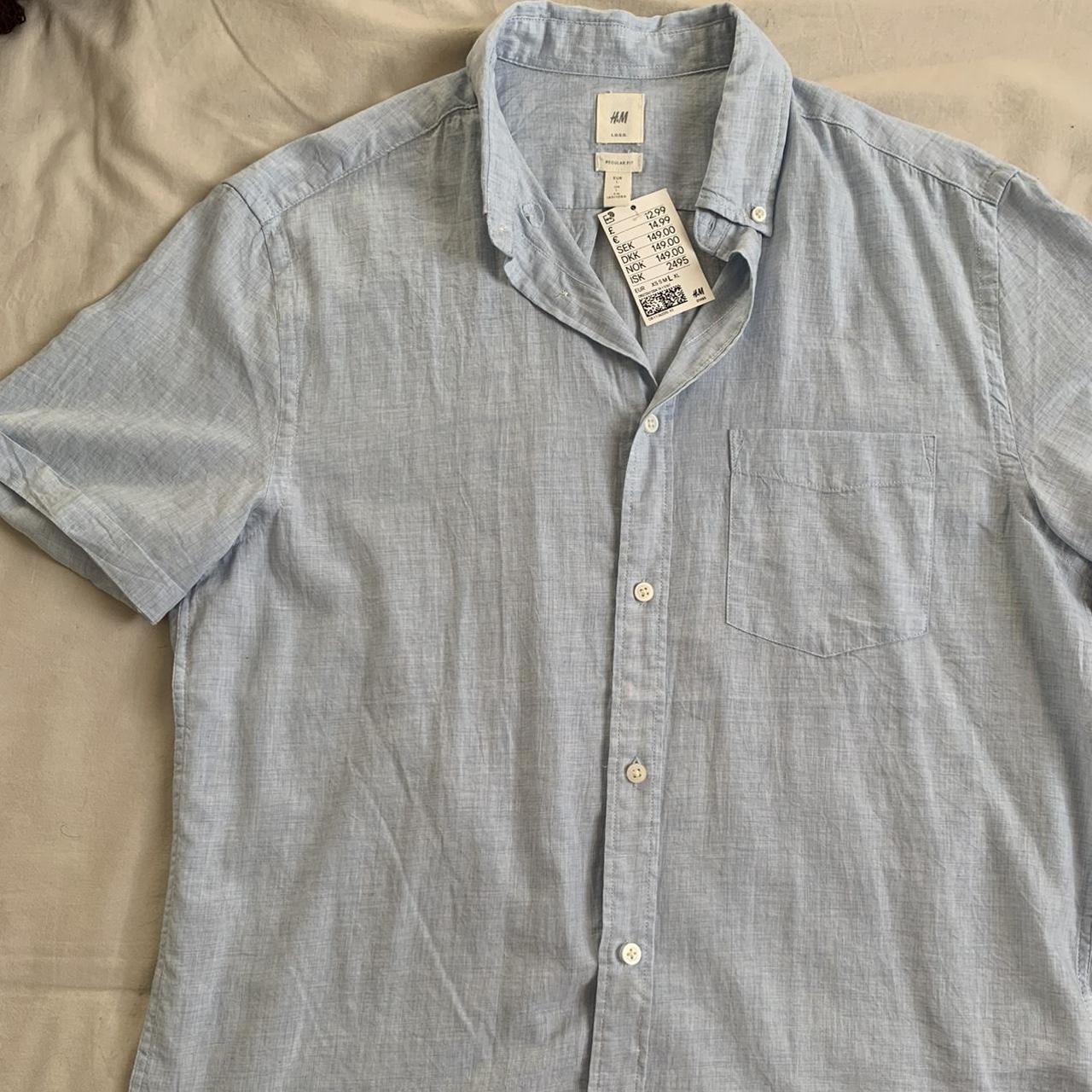 H&M Men's Blue Shirt | Depop