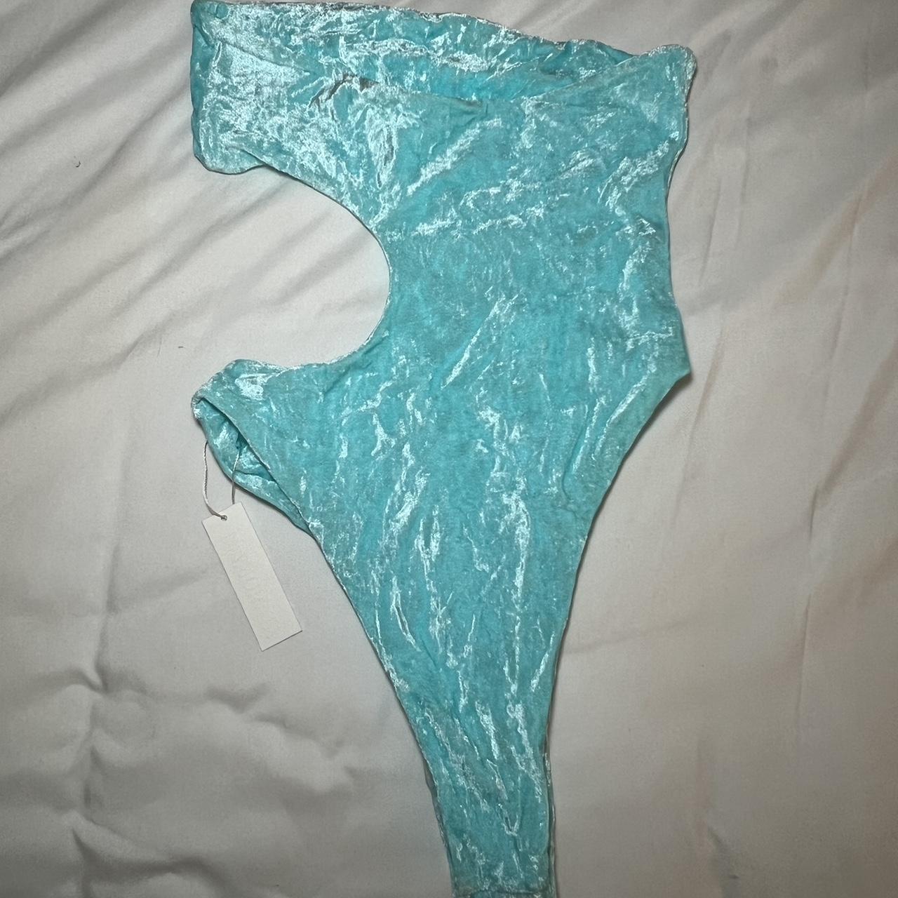 Inamorata Women's Blue Swimsuit-one-piece | Depop