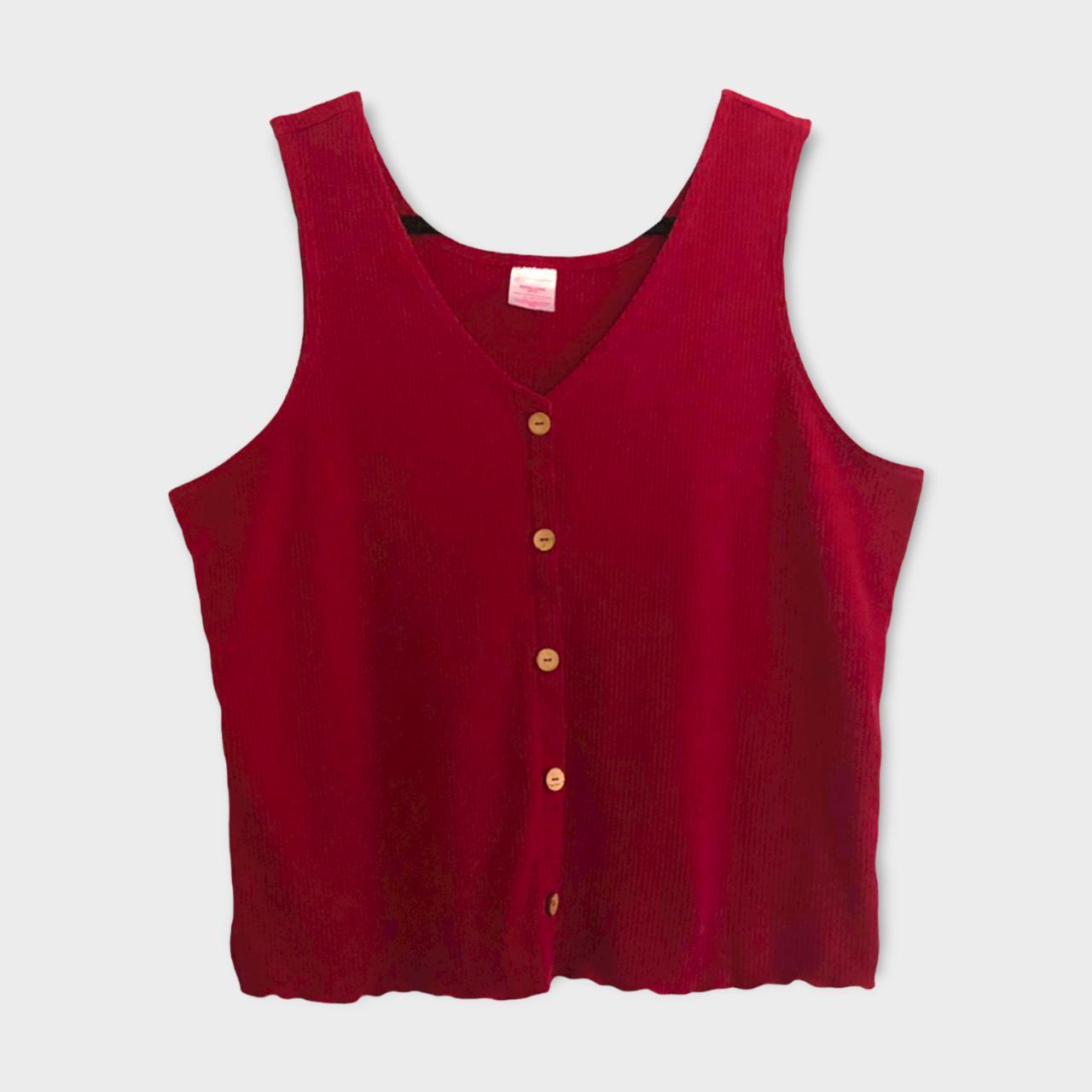 Burgundy on sale vest top