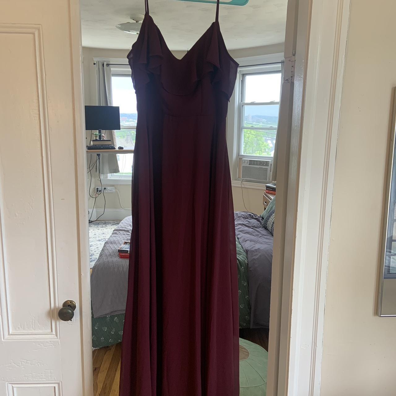 Maroon Bridesmaid Dress - Worn once! Perfect for... - Depop