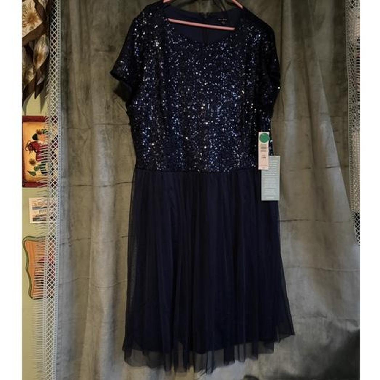 Navy blue dresses store jcpenney