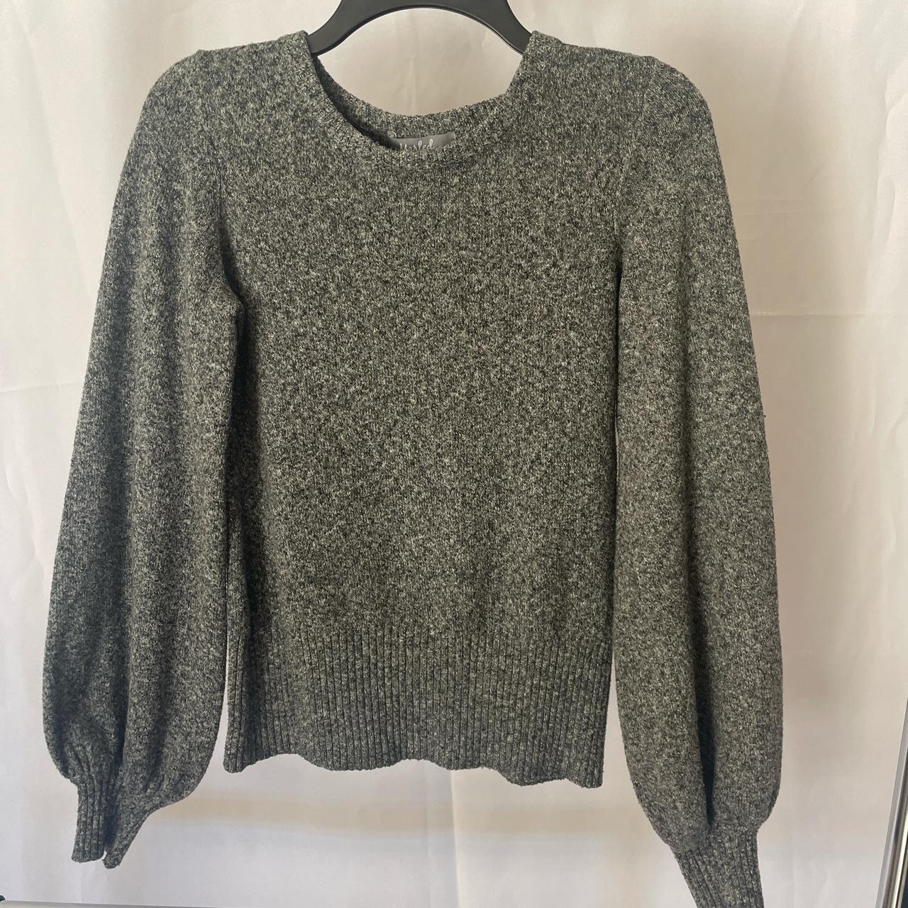 Women's Black and Grey Jumper | Depop