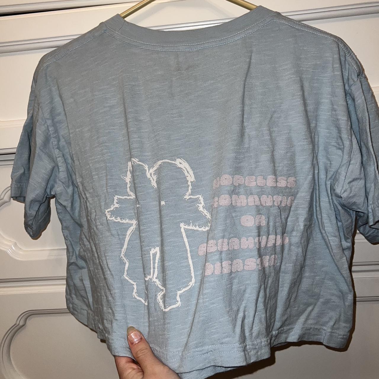Cropped light blue boys lie t shirt Originally... Depop