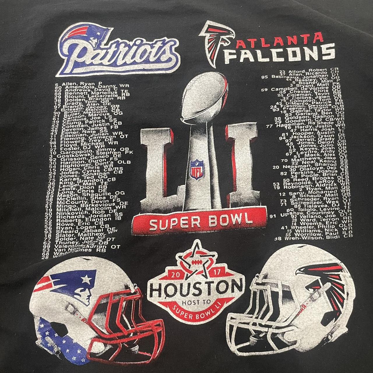 NFL Super Bowl LI Falcons vs Patriots Tshirt - Depop