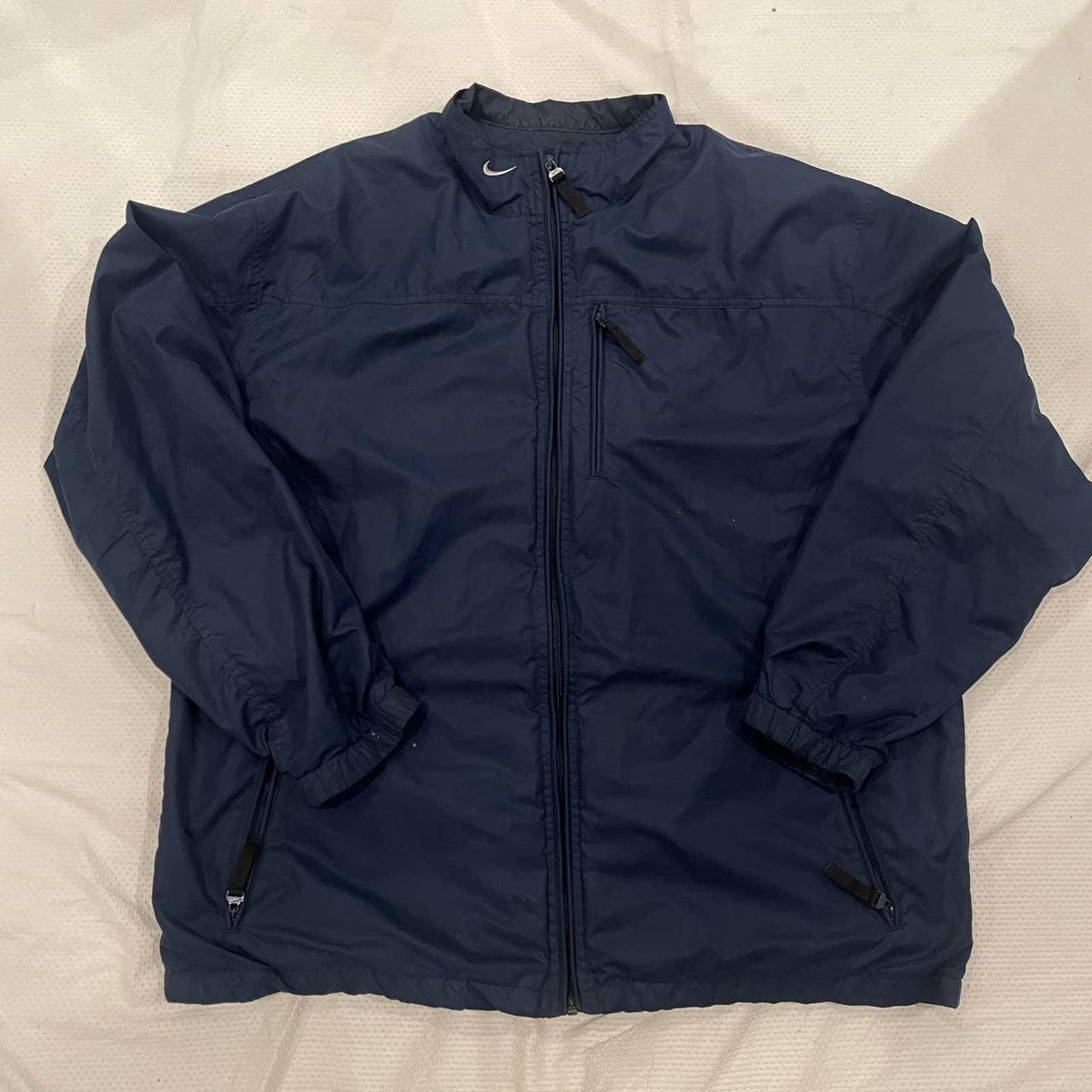 Vintage Navy Blue Nike Wind Breaker (XL) . This... - Depop