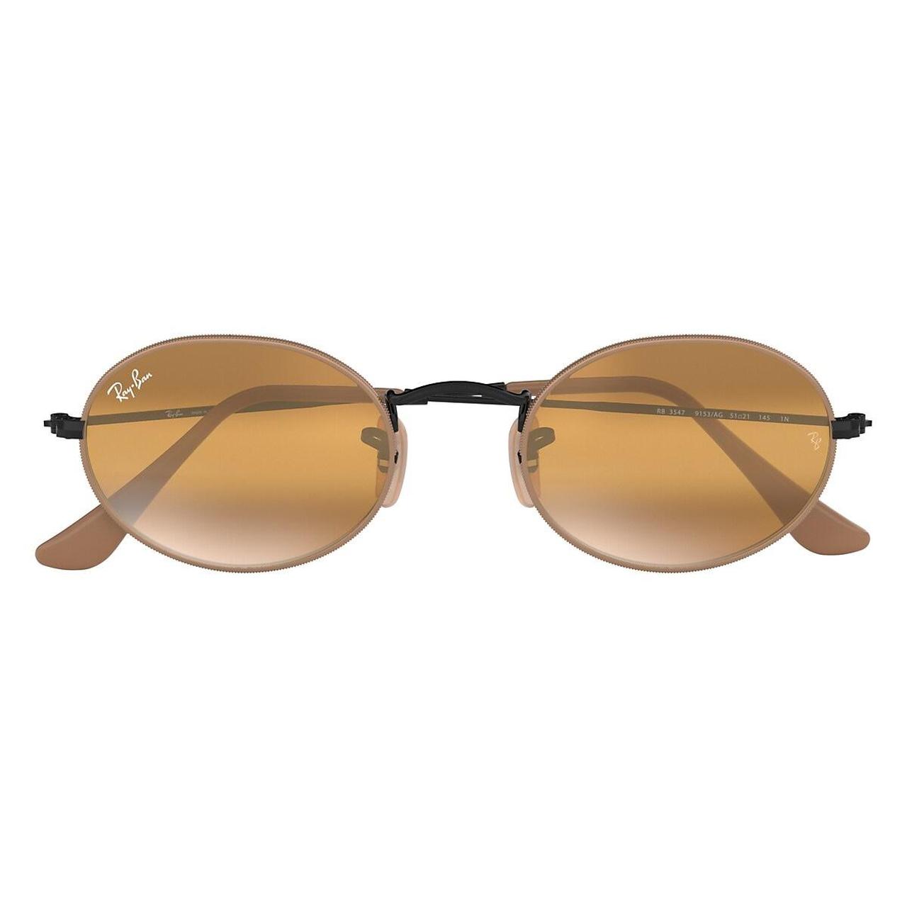 Ray-Ban RB3547V Oval - Oval Gold Frame Eyeglasses | Eyebuydirect