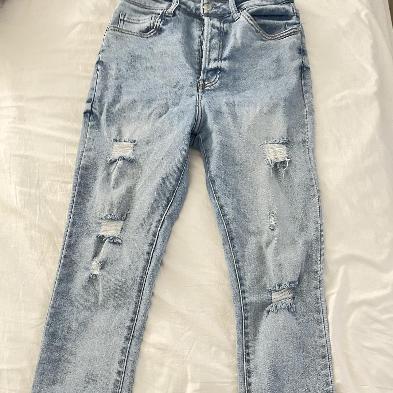 Forever 21 Men's ripped skinny jeans 31 - Depop