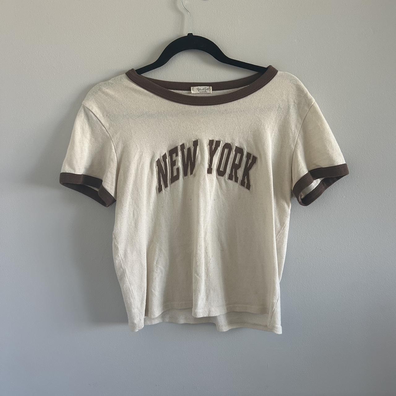 Brandy Melville "New York” Tshirt Worn a couple... Depop