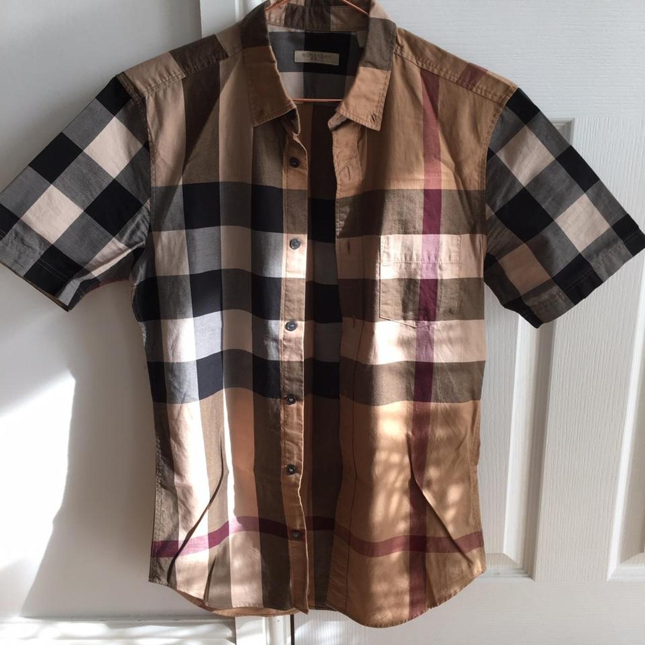 Burberry brit short sleeve hot sale shirt