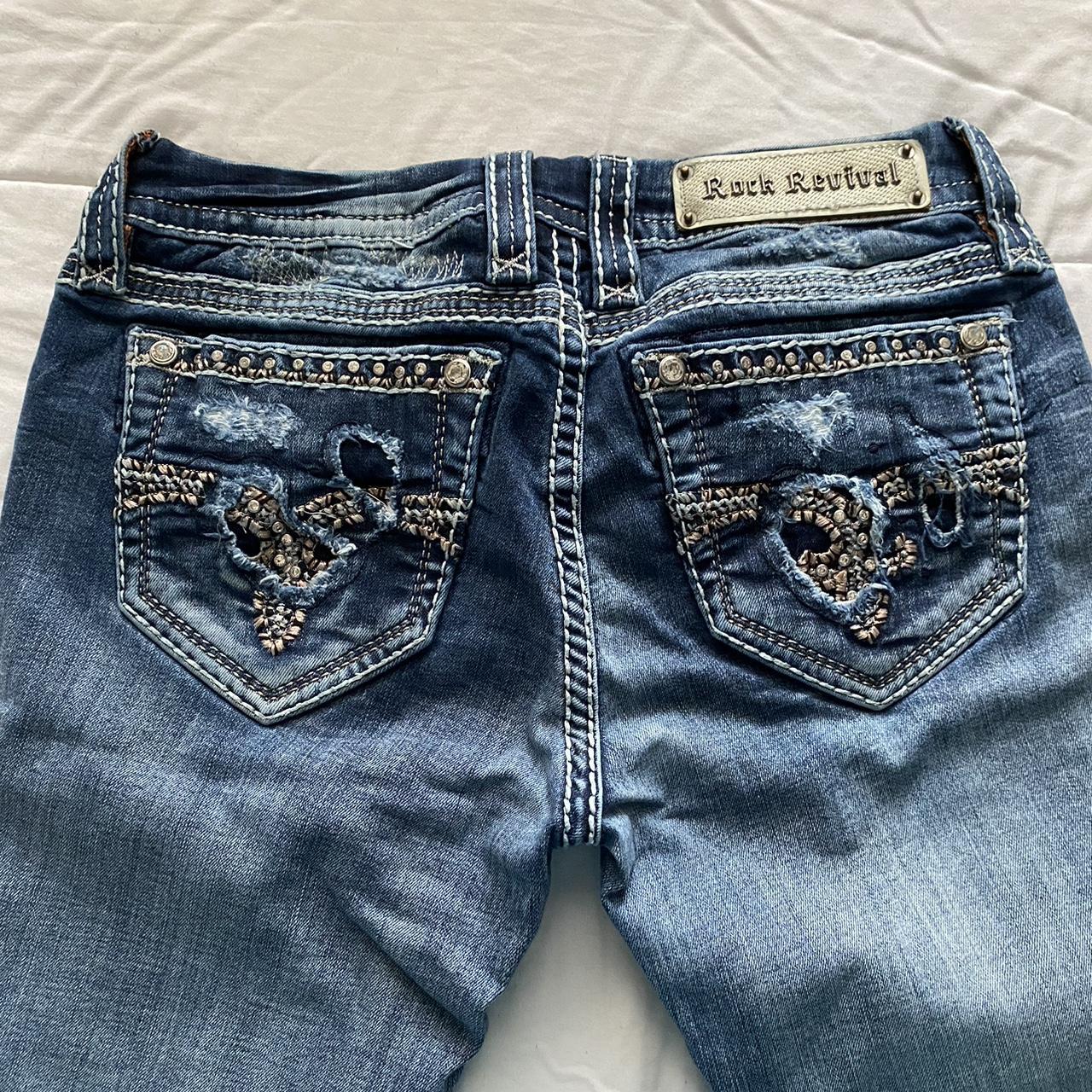 Miss Me Women's Distressed Jeans Blue/Navy 28 – ROCK REVIVAL