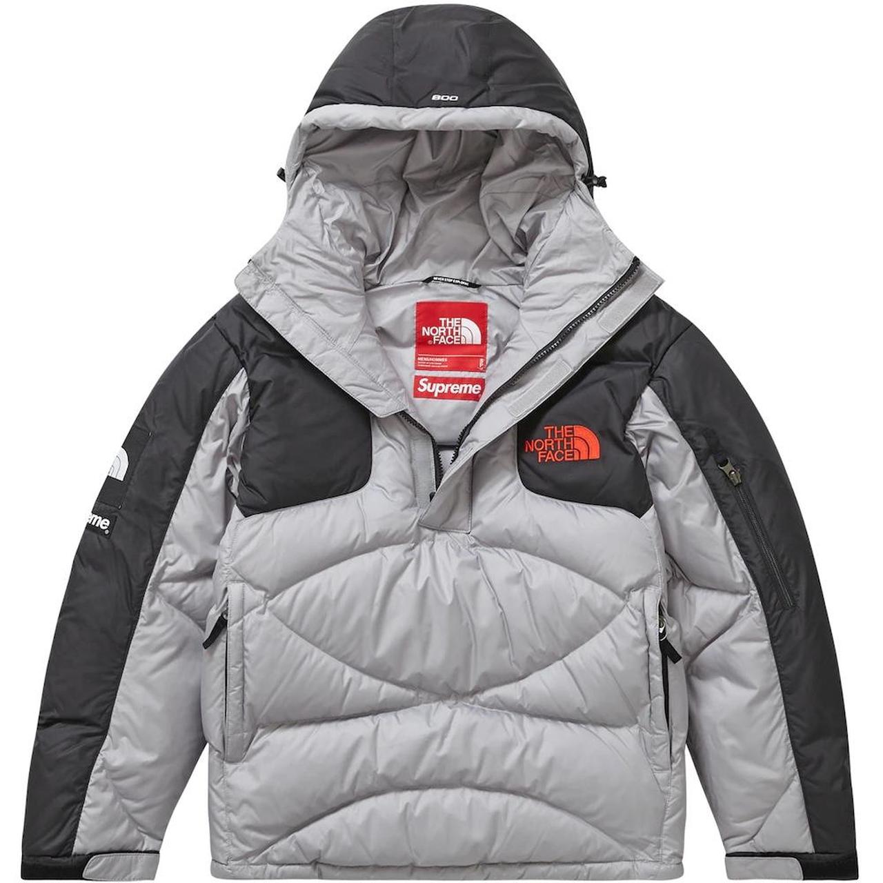 Supreme tnf hotsell silver jacket