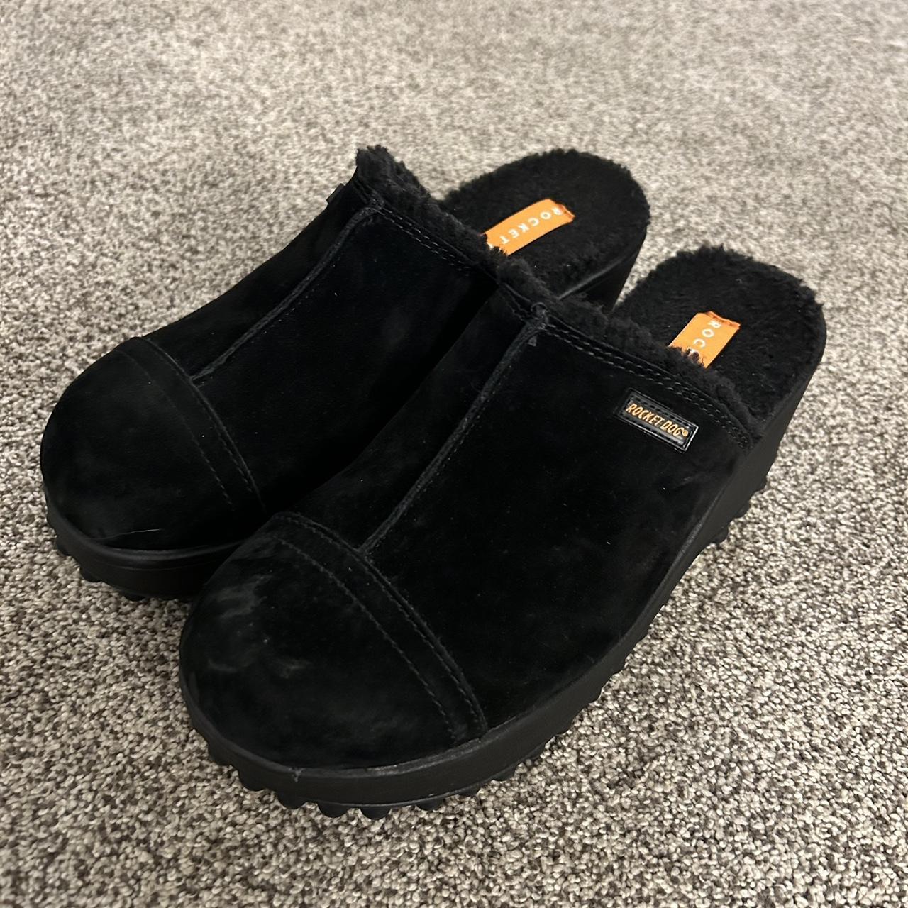 Fran nubuck black store clogs