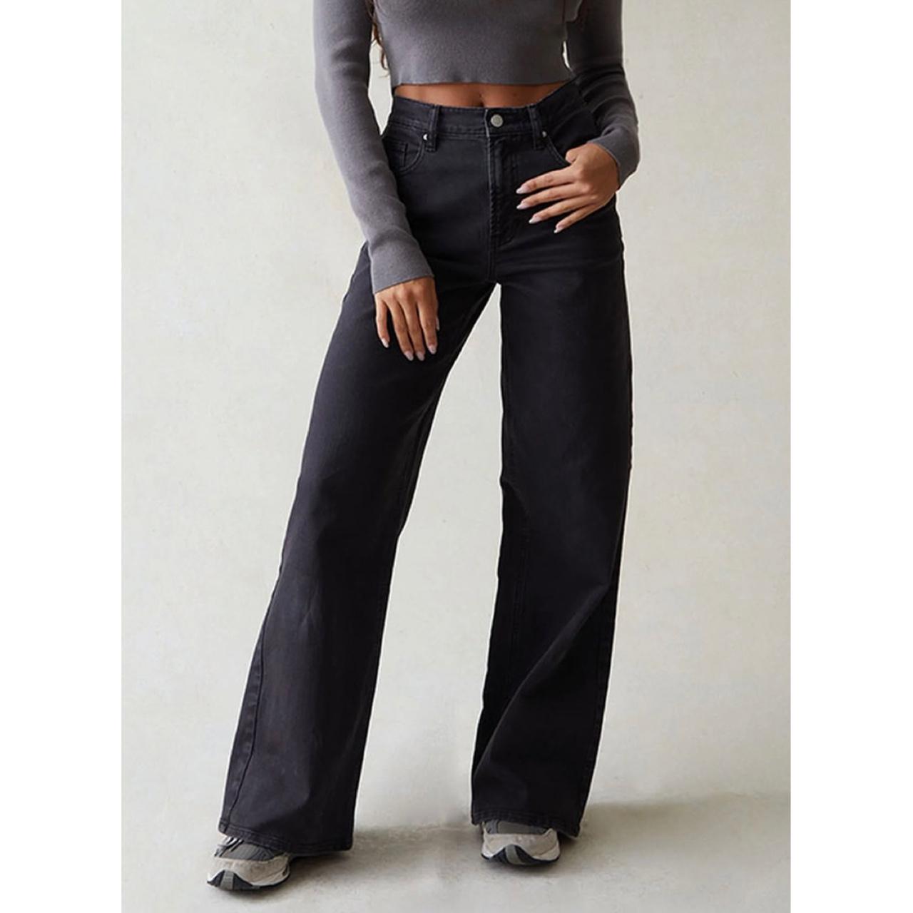 PacSun Stretch Black Wide Leg Jeans