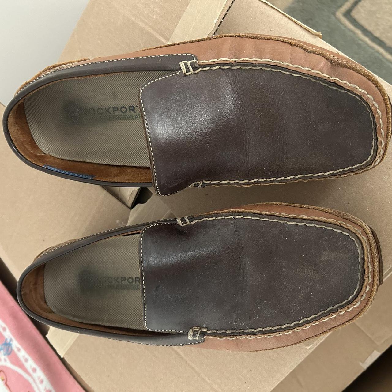 Rockport men s leather driving moccasins loafers. Depop