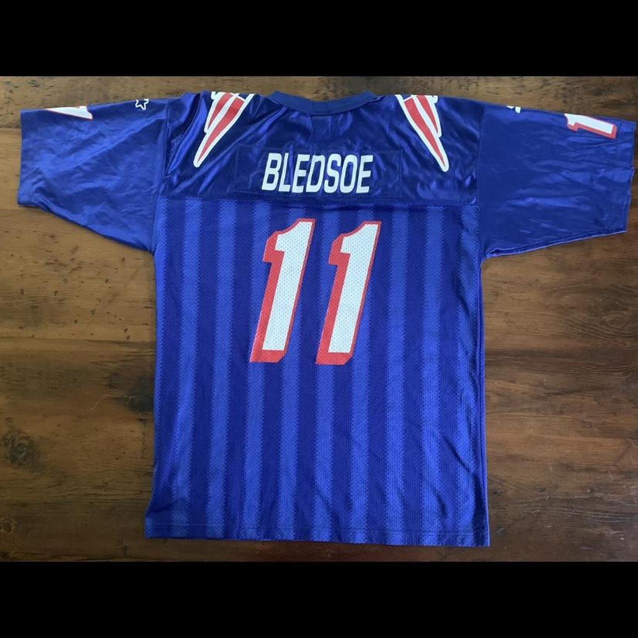 Vintage 1995 Drew Bledsoe New England Patriots - Depop