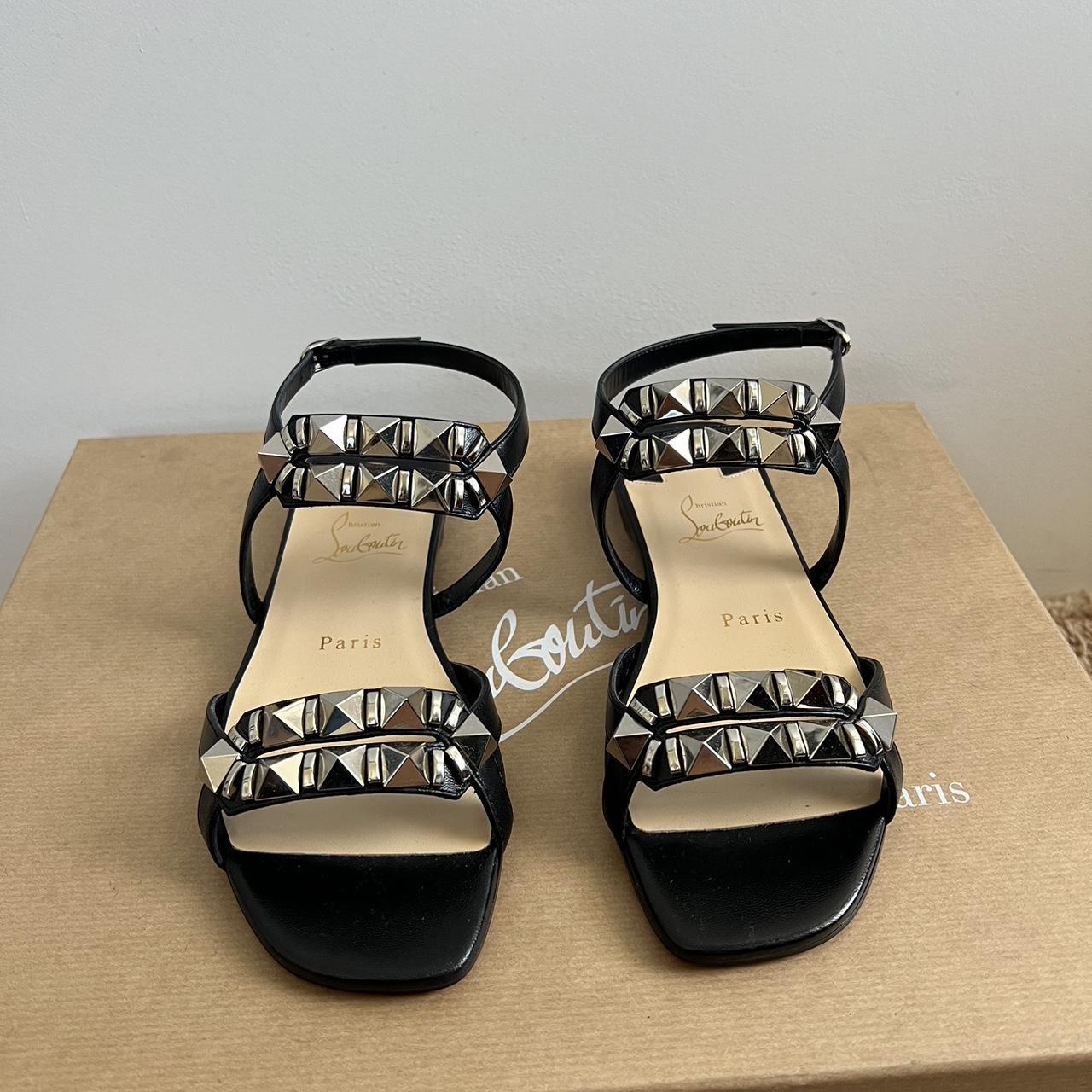 Louboutin studded sandals best sale