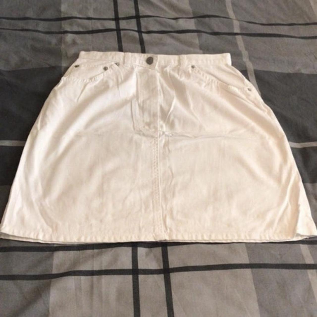 White denim skirt 2025 marks and spencer