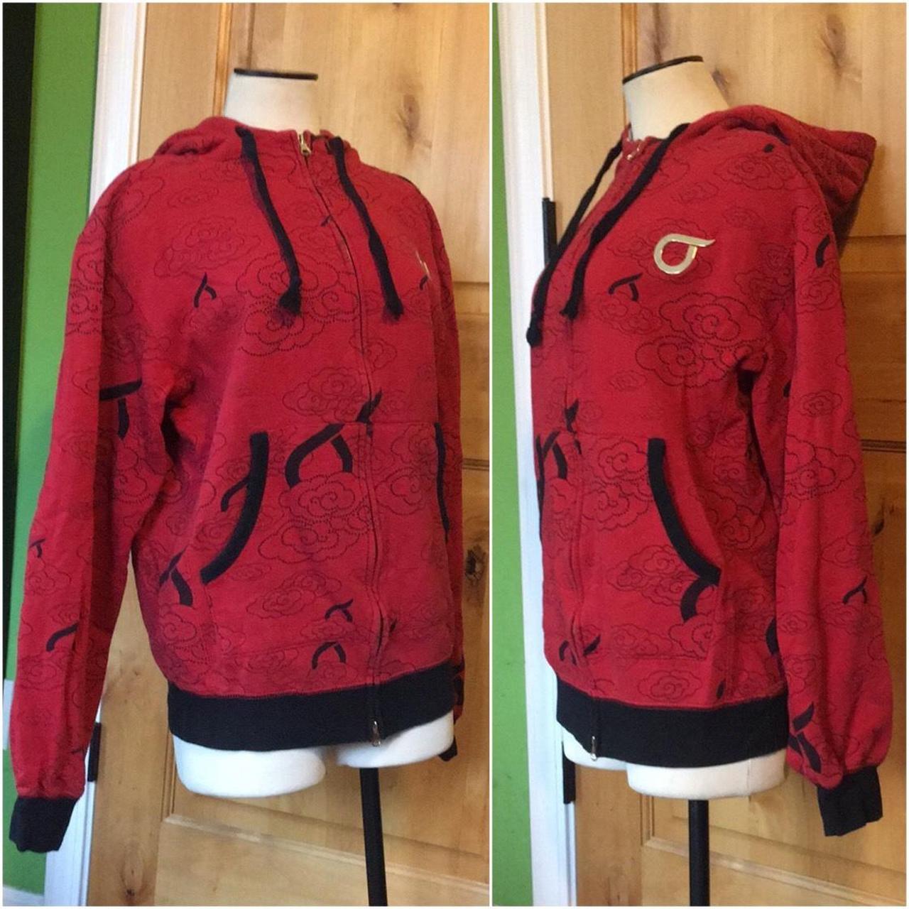Hype Men's Red and Black Hoodie (2)