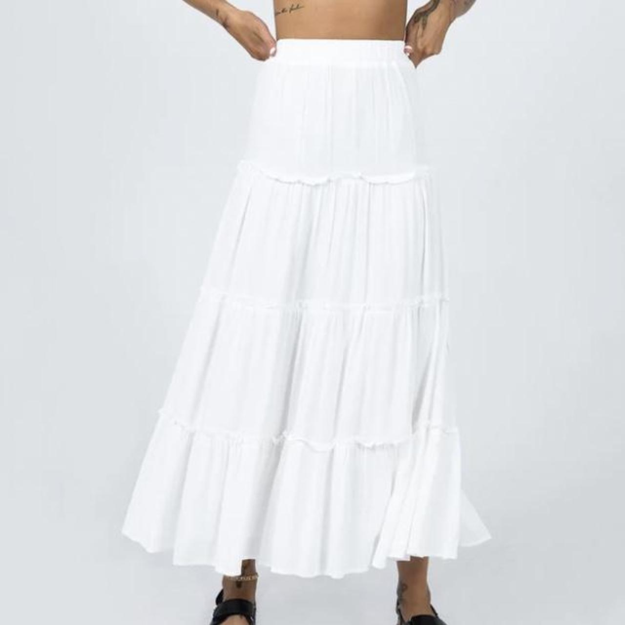 Selling white maxi skirt. Princess Polly. Brand New... Depop