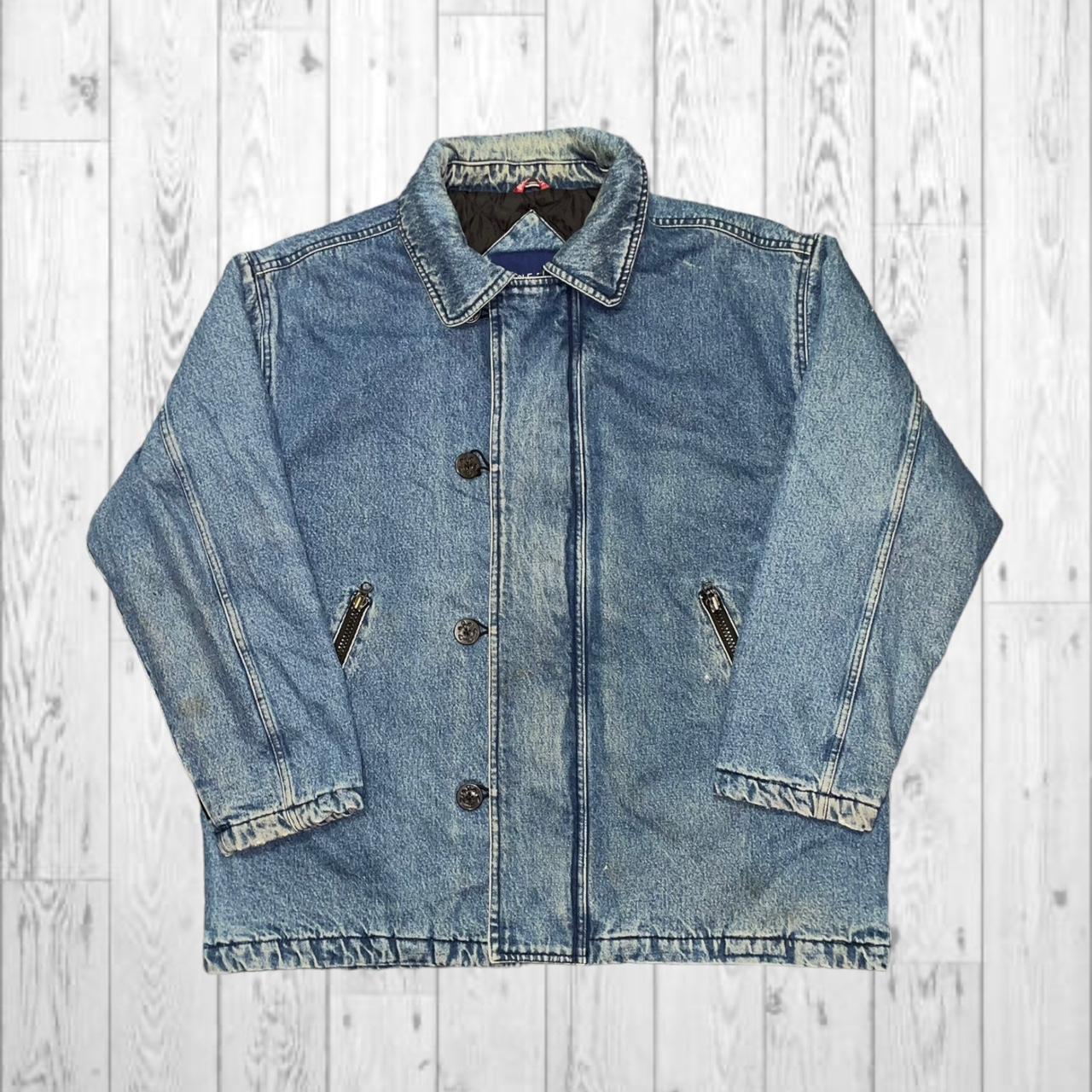 Vintage Bugle Boy Outerwear 1990s 90s Denim Full... - Depop