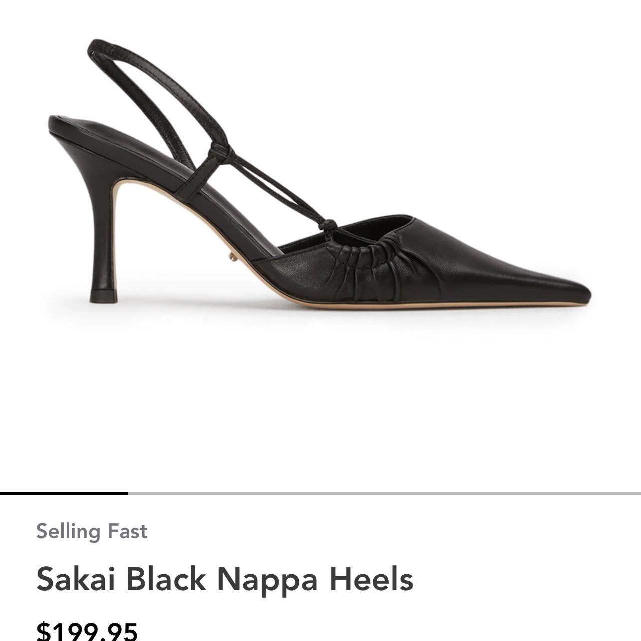 SELLING Tony Bianco Sakai Black Nappa Heels size 7.5... - Depop