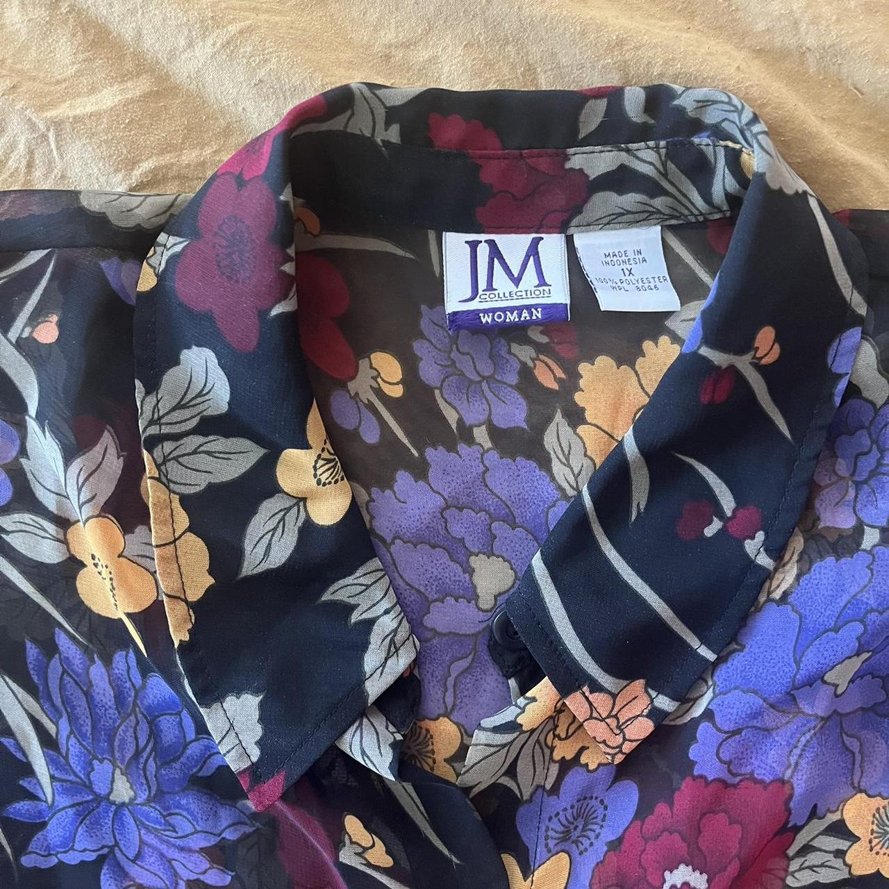 JM Collection Women's multi Blouse | Depop