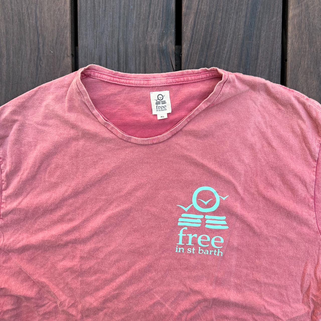 Men's Red and Green Tshirt Depop