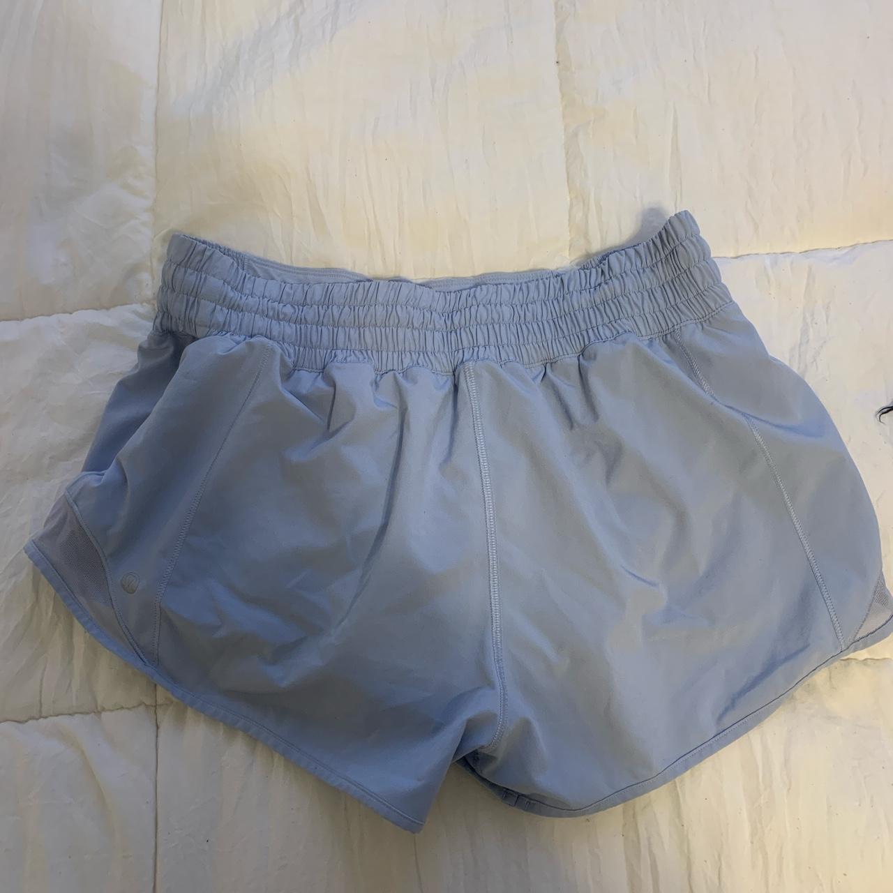 Light blue Lululemon athletic shorts #Shorts... - Depop