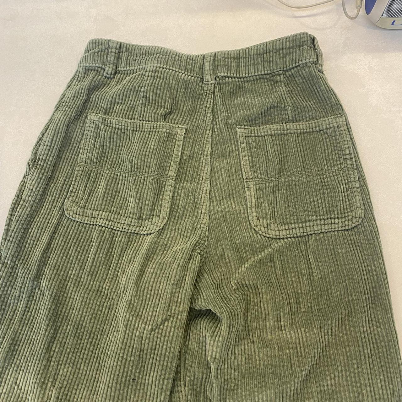 glassons green cord pants high waisted size 6 bought... - Depop