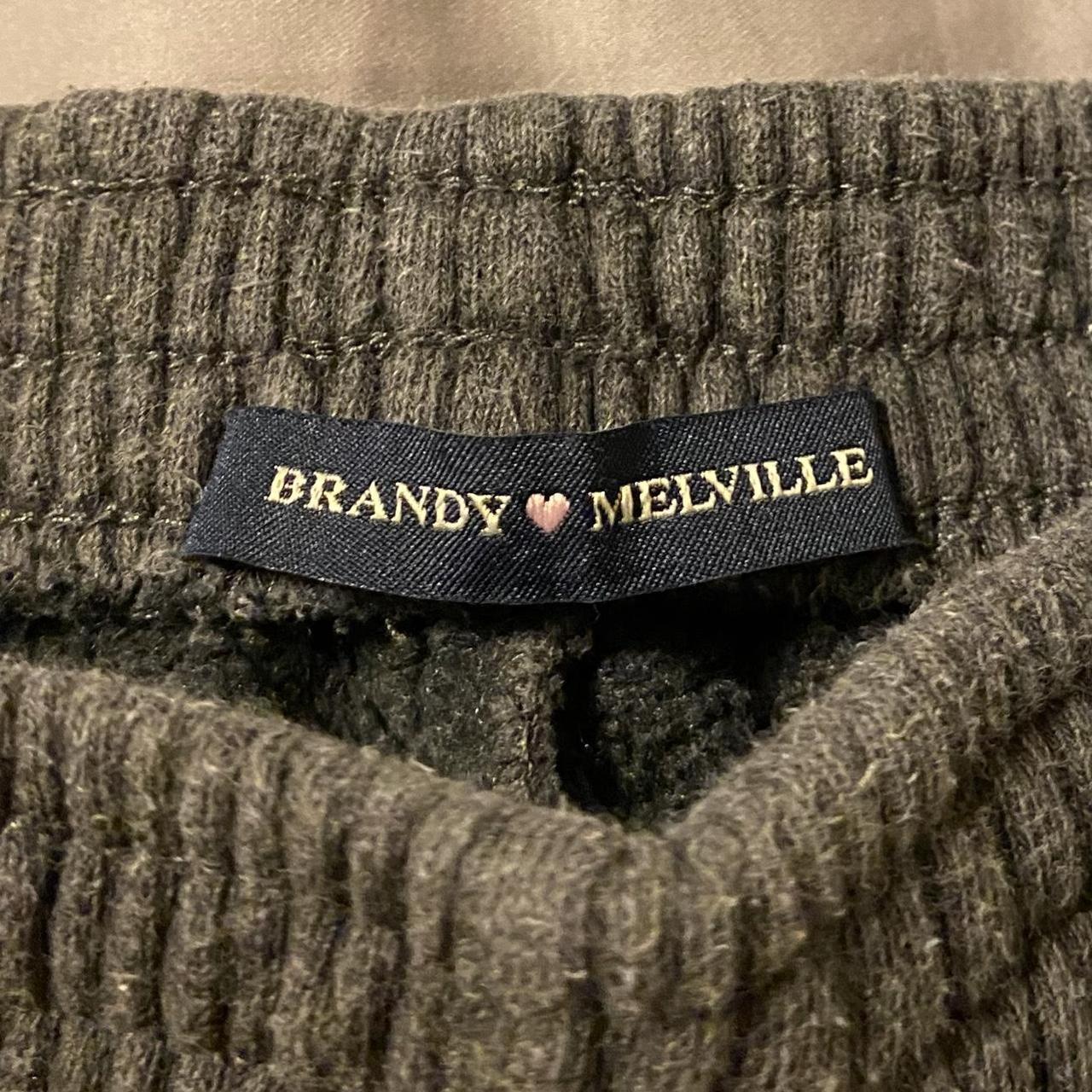 Brandy Melville Women's Grey and Black Shorts (3)