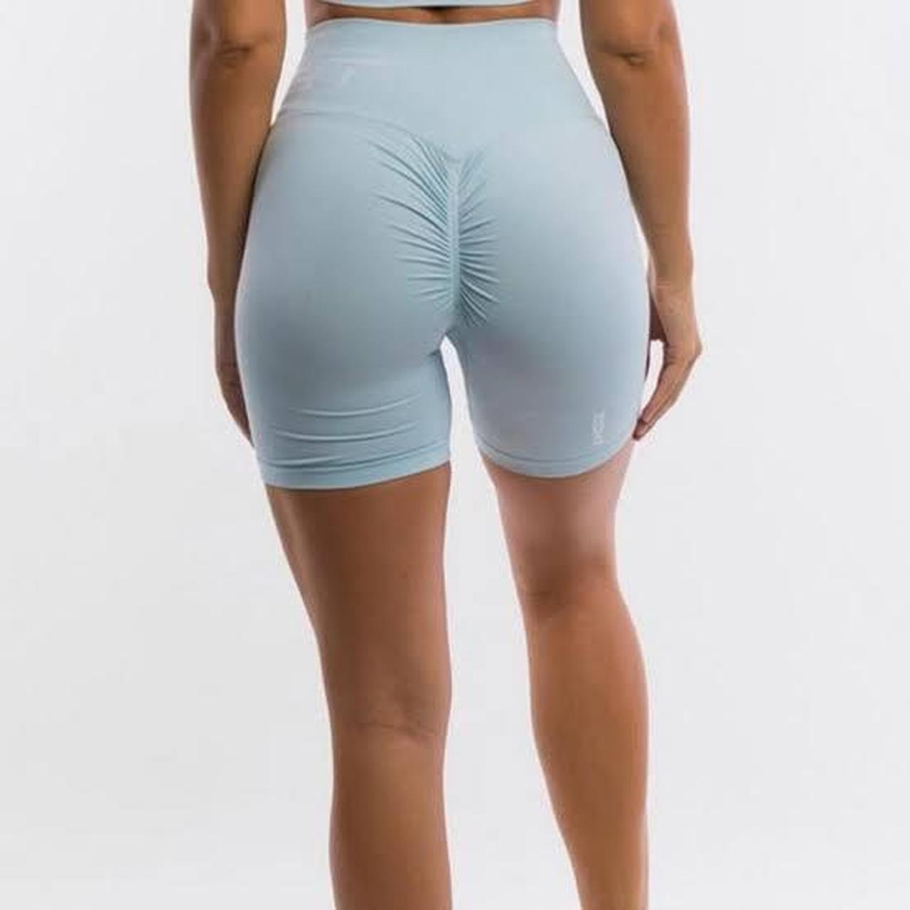 ECHT SCRUNCH TIGHTS IN SKY BLUE size large (12)... Depop