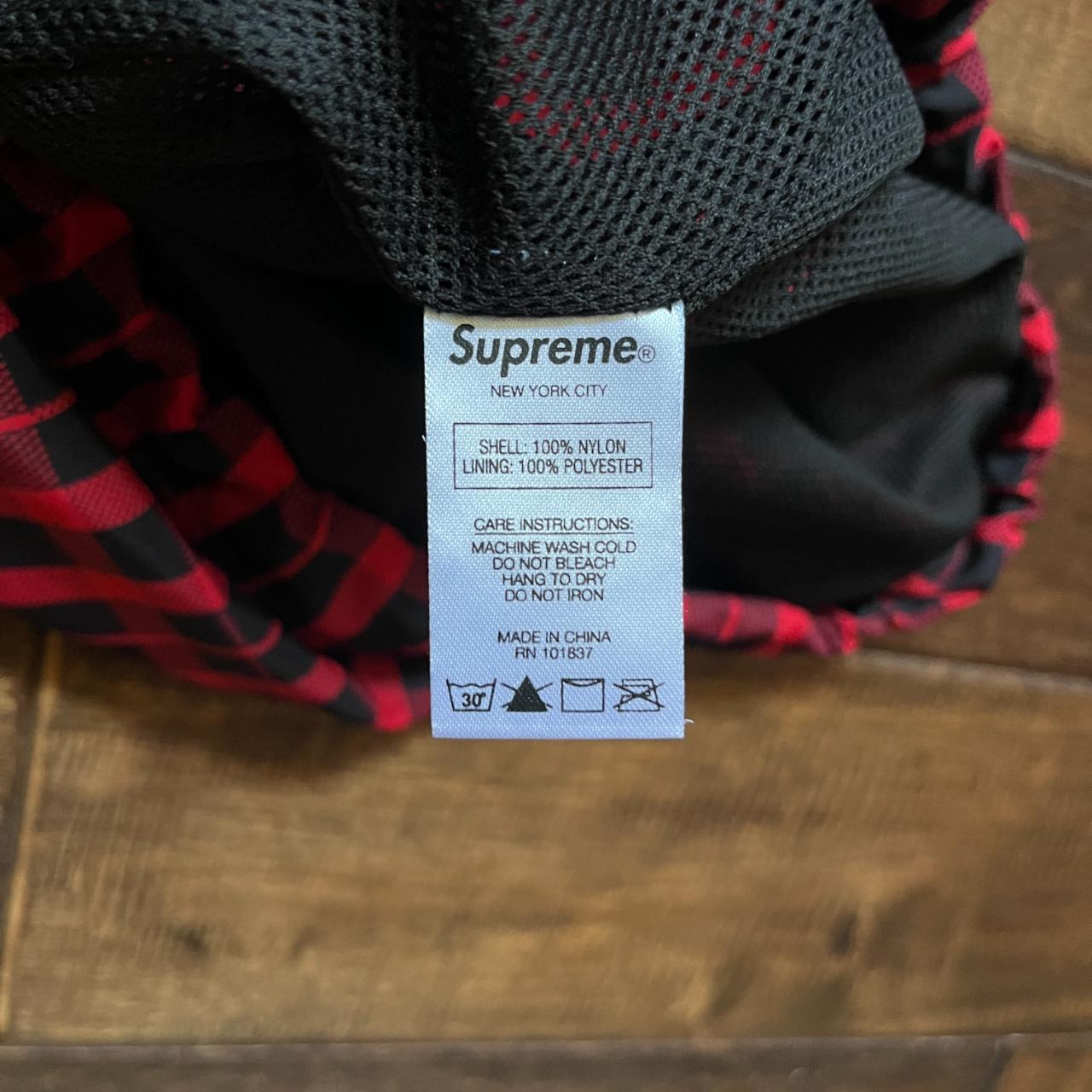 年間ランキング6年連続受賞】 Supreme Nylon Plaid Pullover 赤 18FW