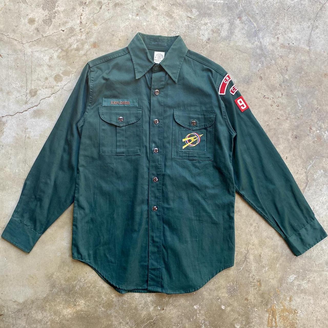 Vintage 60s Boy Scouts BSA Adult Small Official Uniform Shirt Eagle Patches  | eBay