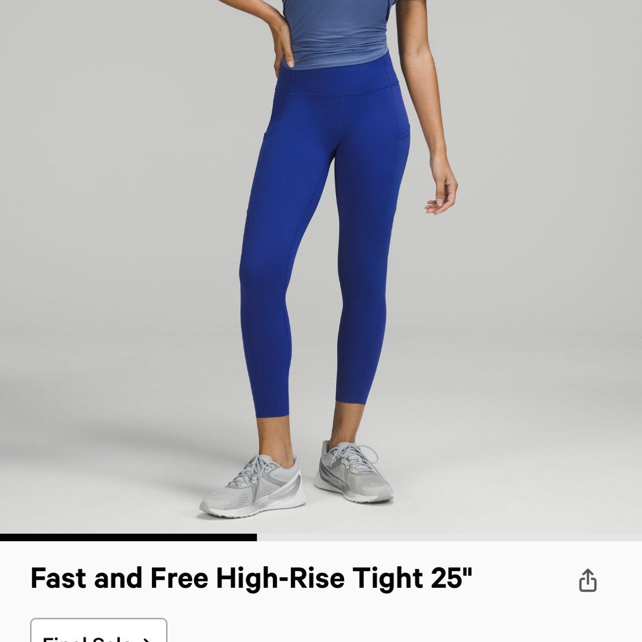 Lululemon Fast and Free High Rise Tight 25” ❤️‍🔥Great - Depop