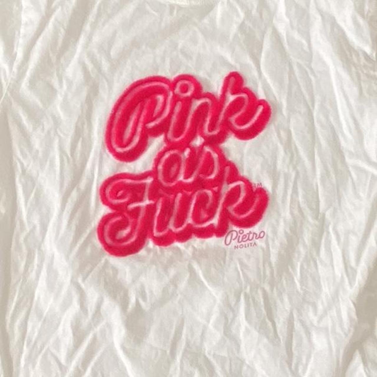 Short sleeve original Pink as Fuck t-shirt, Pietro Nolita