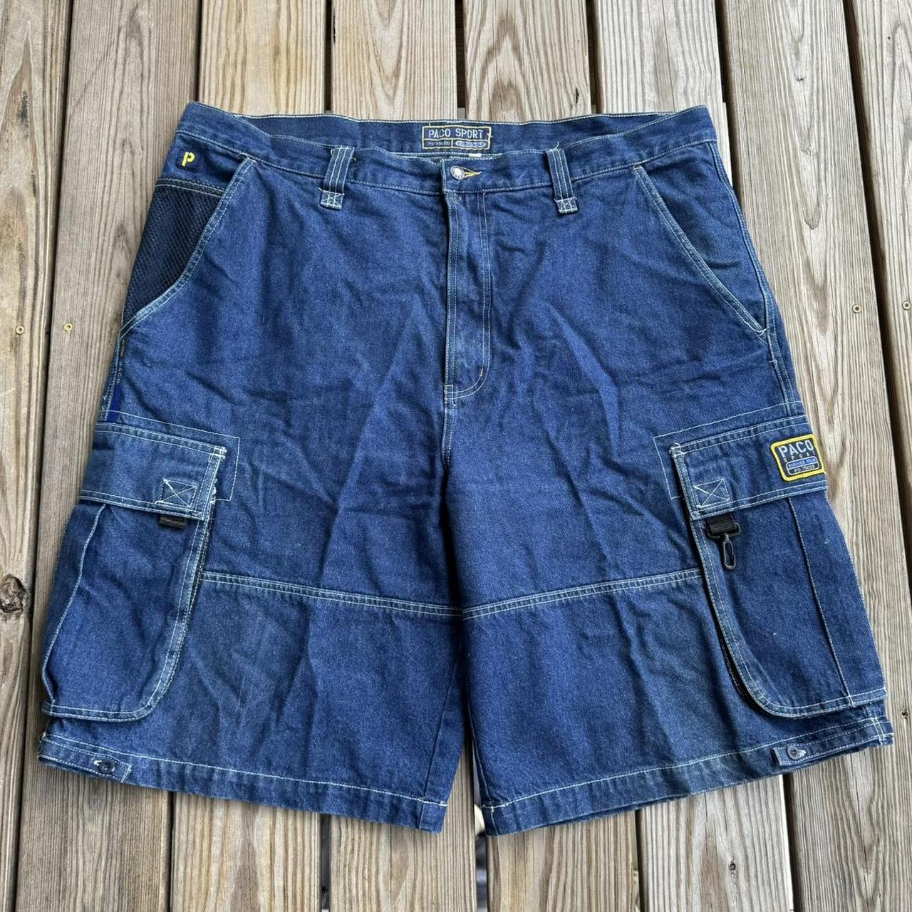 vintage 90’s paco sport cargo jorts. crazy baggy and... - Depop