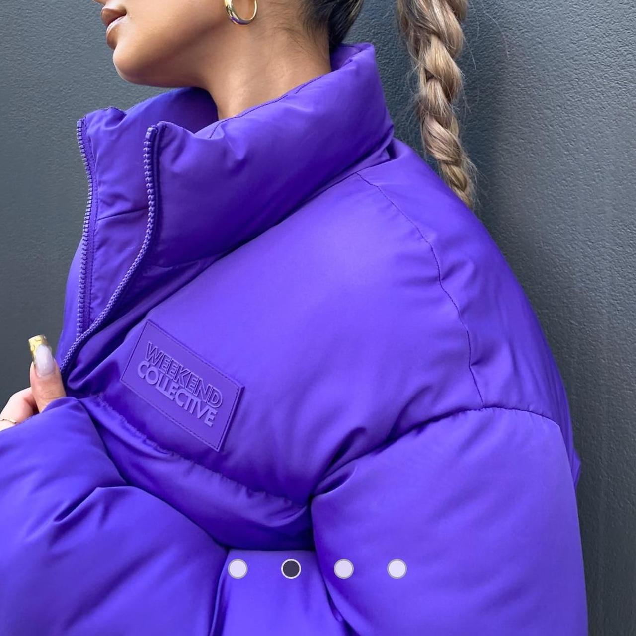 ASOS Weekend Collective Women's Puffer Jacket Purple – ASOS