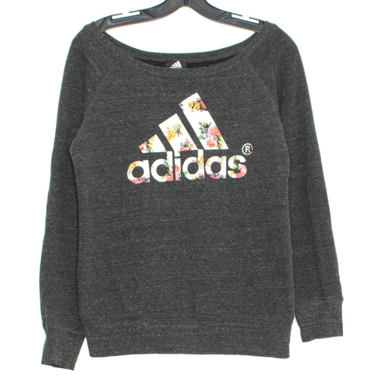 Adidas floral deals sweatshirt