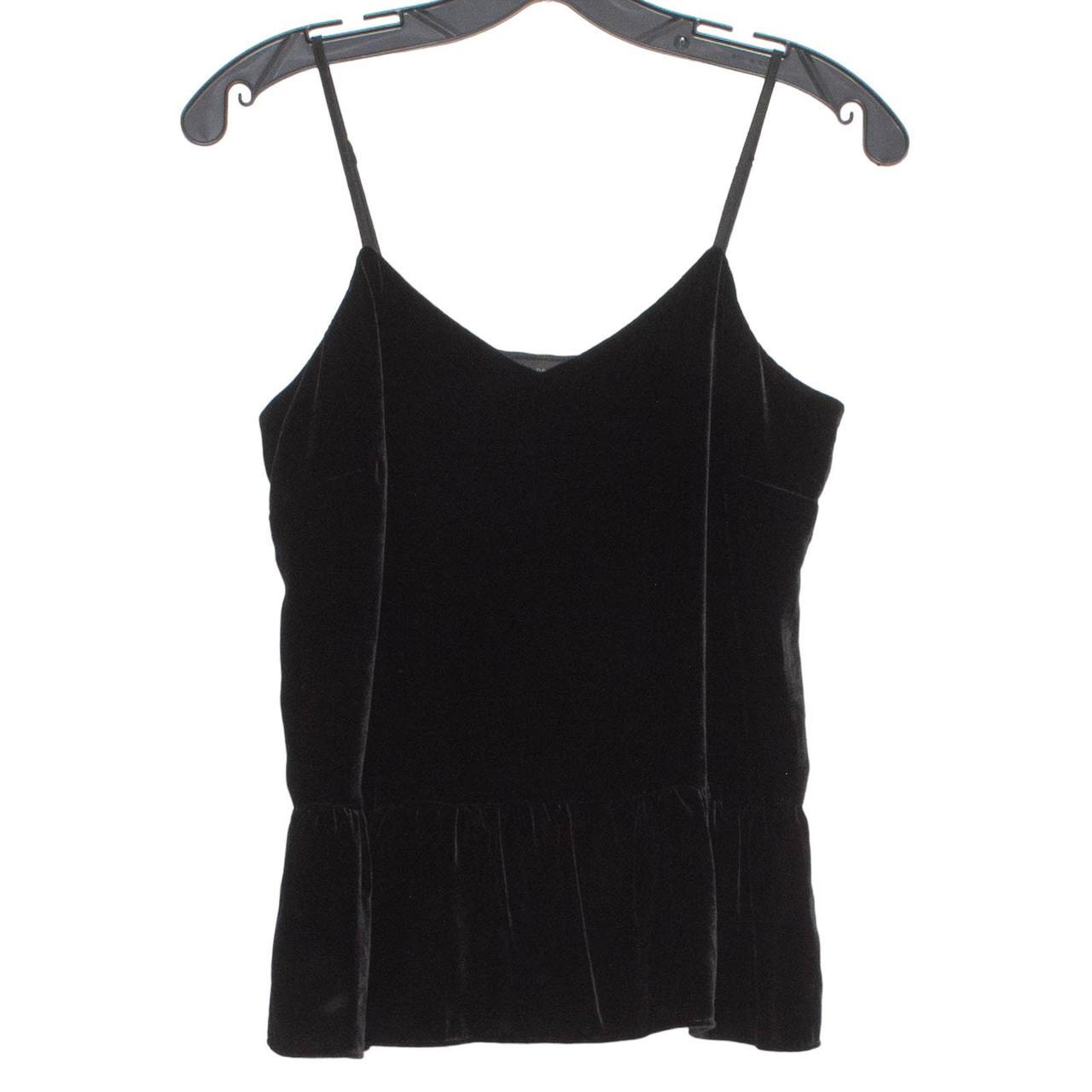 J Crew Womens Tank Top Velvet V Neck Lined Camisole