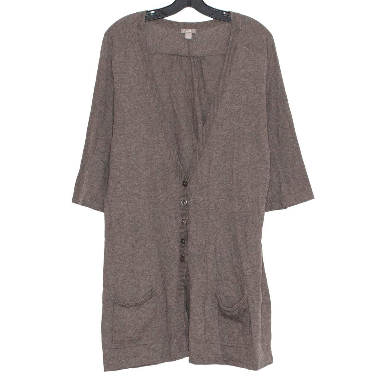 J. Jill gray cardigan offers duster women's siz