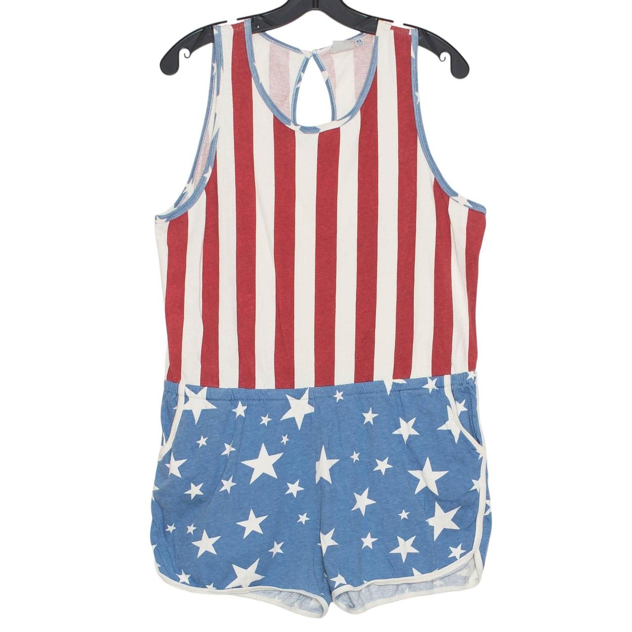 Junk Food Women's Romper - Red/Blue - XL – Junk F… - image 1
