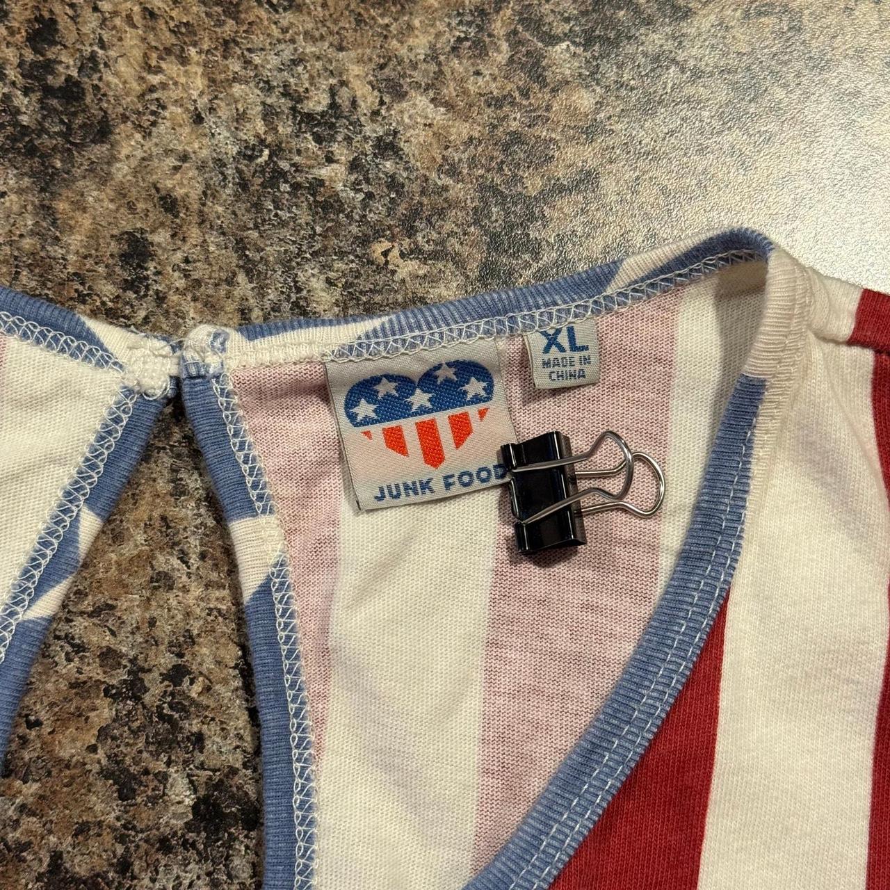 Junk Food Women's Romper - Red/Blue - XL – Junk F… - image 2