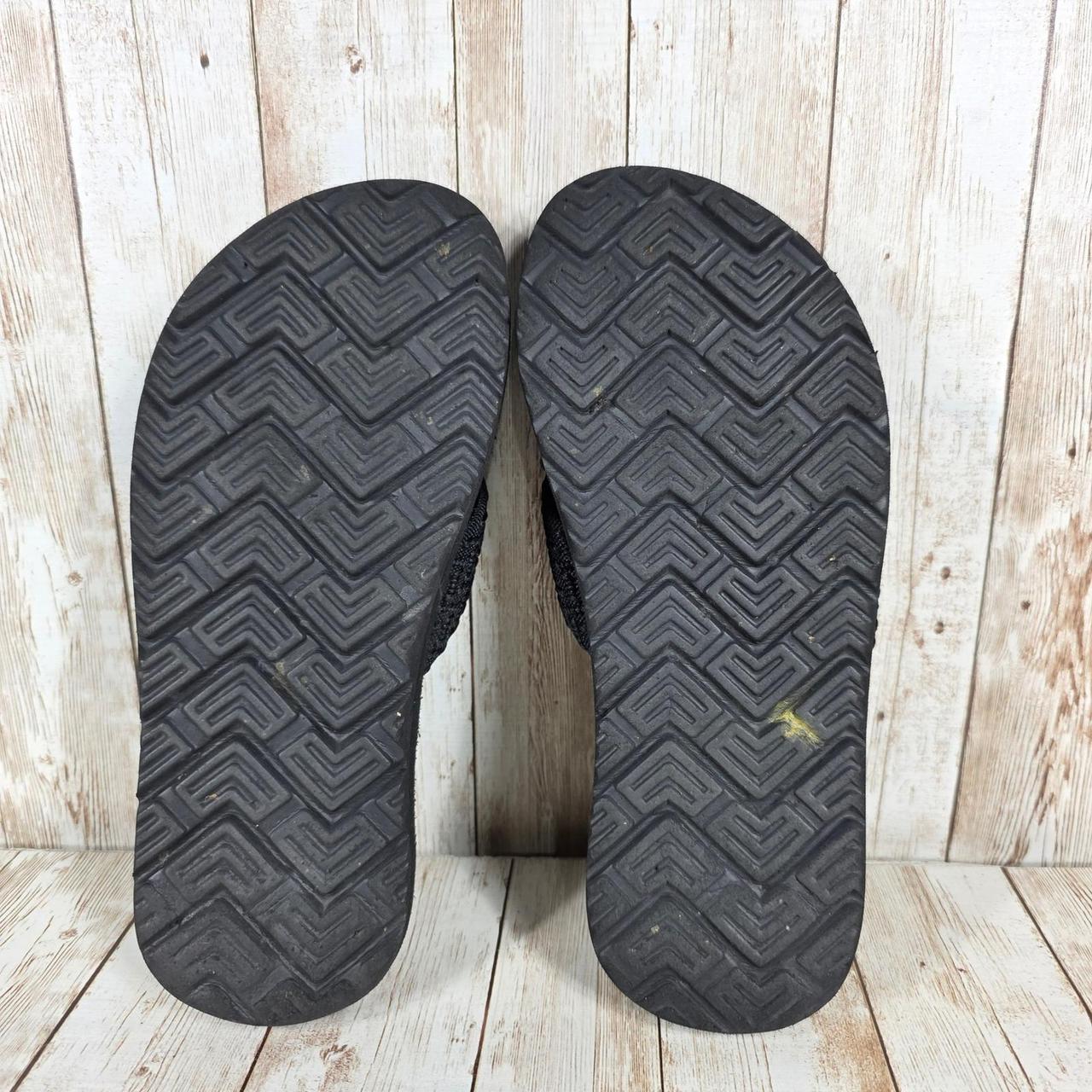 black white slippers