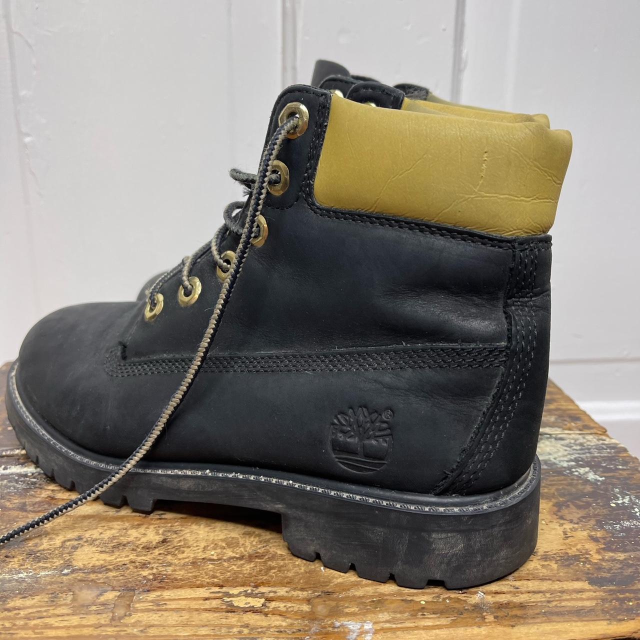timberland black walking boots