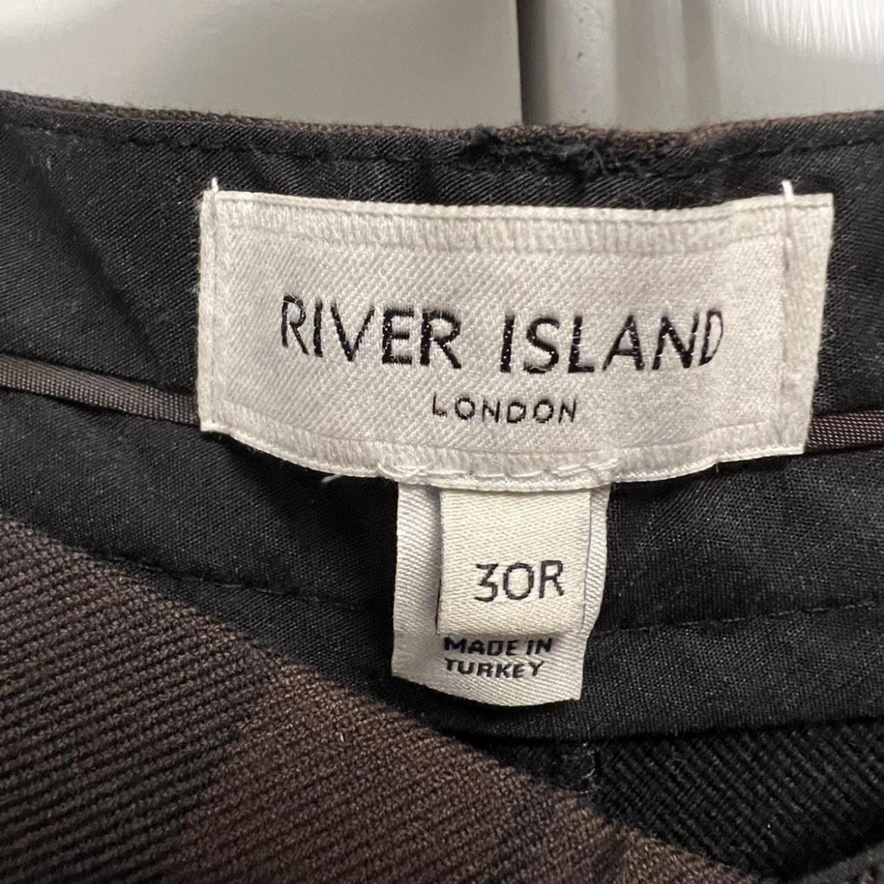 River Island Men's Brown and Black Trousers (3)
